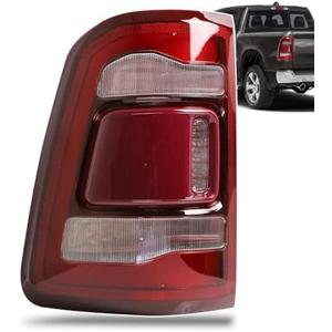 LED Tail Light Red Cover with Blind Spot Compatible With 2019-2023 Dodge Ram 1500 Left Driver Side Replace 68262531AH