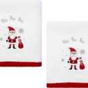 Avanti Linens - Hand Towels, Soft & Absorbent, Christmas Decorations, Set of 2 (Ho Ho Ho Collection)