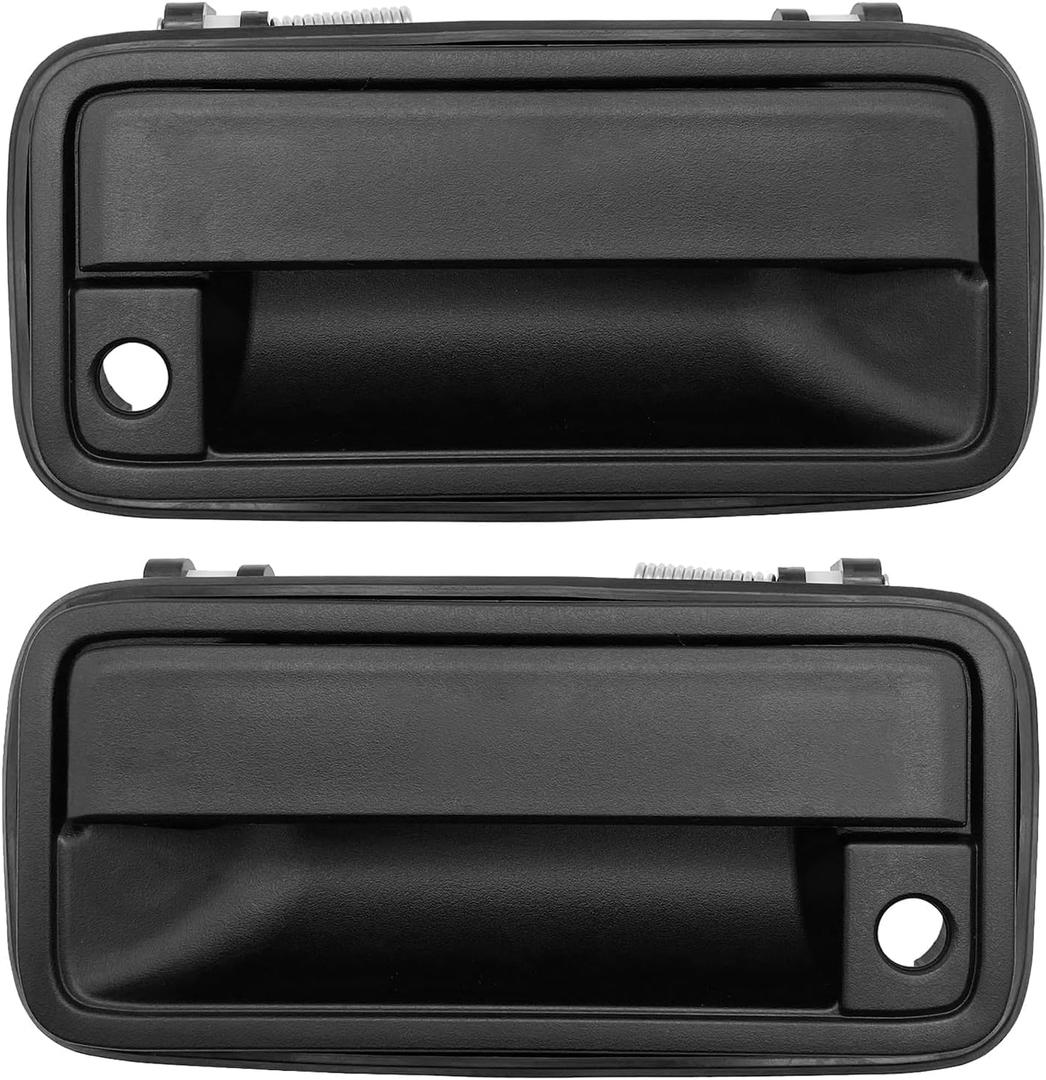 Exterior Door Handle Compatible with Select Chevy & GMC Models 1988-2000 Tahoe Yukon C1500 C2500 C3500 K1500 K2500 K3500#15742229 15742230 Front Left & Right Side - Textured Black 2 Pcs