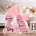 2 x Dog Pet Memorial Ornament Remembrance Gifts Loss of Dog Sympathy Gift Pink Angel Shape Decor Ornament for Dogs Puppy Keepsake Remembrance Decor for Pet Lover