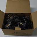 Outdoor-String-Lights-Patio-Lights, 100FT ST38 Shatterproof Dimmable Waterproof Connectable LED Christmas Lights, Hanging Outside Light for Backyard, Porch, Deck, Balcony, Garden, Home Decor (Black)