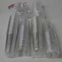 Baderke 100 Pcs Plastic Cups with Sip Lids Round Bottom Disposable Plastic Coffee Cups with Lids Clear Strawless Crystal Mugs for Iced Coffee Smoothie Cold Beverage Party Catering Supplies (20 oz)