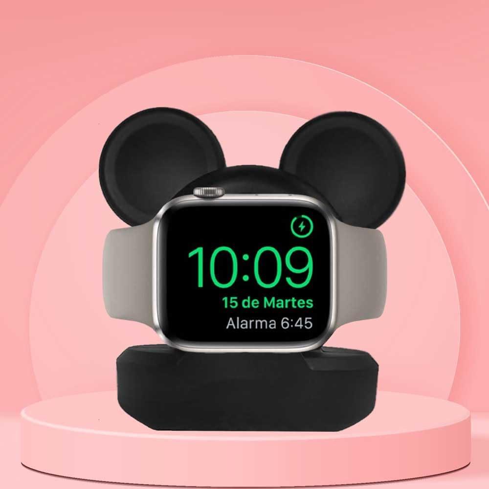Cute Mouse Charger Stand for Apple Watch, Silicone Desk Stand Holder for iWatch, Charging Station Dock Holder Compatible with All Apple Watch Series Ultra/SE/8/7/6/5/4/3/2/1 (Not Include Charger)