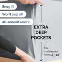 Extra Deep King Sheet Set - 6 Piece Breathable and Cooling Sheets - Hotel Luxury Bedding for Women, Men, Kids & Teens - Easy & Secure Fit - Soft, Wrinkle Free & Comfy - Extra Deep Pockets - Steel Blue