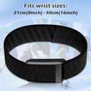 Nylon-Bicep-Bands for Whoop-5.0/4.0 One/Peak/MG/Life band - Adjustable Elastic Breathable Replacement Bicep Band for Whoop 3.0/4.0/5.0, Fitness Bands for Health,Fitness Activity Tracker (Black)