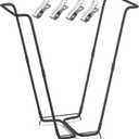 Outdoor Trash Bag Holder Metal Garden Trash Bag Holder for Yard Waste Stand Holds 30-45 Gallons Leaf Bag Holder with 4 Clips for Leaves Camping Lawn Party Weeding Yard Gardening1pcs+4clips