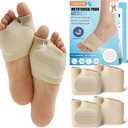 Metatarsal Pads for Women and Men - Thicker Ball of Foot Cushion with Gel for Pain Relief, Metatarsalgia, Morton's Neuroma - Foot Pads for Walking, Standing, Running - 2 Pairs (M (WOMEN 6-8 MEN 4.5-6.5))