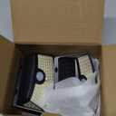 Aootek New Solar Motion Sensor Lights 120 LEDs with Lights Reflector, 270 Wide Angle, IP65 Waterproof, Step Lights for Front Door, Yard, Garage, Deck (Black, Daylight White, 6-Pack)