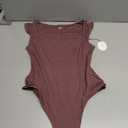 Avidlove Body Suits for Womens Sexy Bodysuit Tank Top Thong Body Suit Seamless Double Lined Going Out Tops (Medium, Purple Red)