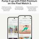 Google Pixel Watch 3 (41mm) 2024 Model - Android Smartwatch, Heart Rate Tracking, Fitbit Advanced Running, Fitness Insights, 24-Hour Battery - Matte Black Aluminum Case - Obsidian Band - Wi-Fi