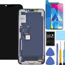 for iPhone 11 Pro Screen Replacement for iPhone 11 Pro Screen Replacement kit for iPhone 11 Pro A2160 A2217 A2215 LCD Display digitizer Touch Screen Assembly with Repair Tools 5.8 inch Black