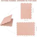 Scalloped Bulletin Board 36x24 inches, Decorative Felt Pin Board for Wall