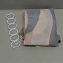 Bohemian Bathroom Shower Curtain Eucalyptus Leaves Moon Phase Boho Theme Bath Curtain with Hooks Waterproof Fabric Polyester Shower Curtain Modern Aesthetics Home Decorative, 72x84 Inch