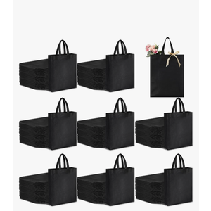 Amylove 80 Pcs Non Woven Tote Bags Bulk Large Reusable Gift Bag Reusable Grocery Bags, 15 x 11. 8 x 4 Inches