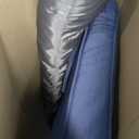 Outdoor Seat Cushion Set, Waterproof & Fade Resistant Patio Chair Cushions, Outdoors Cushion for Patio Furniture, 24 x 24 x 5.75 Inch, Outdoor Couch Cushions with Handle and Ties, Navy Blue