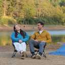 Wildhiker Ultralight Backpacking Chair Compact Camping Chairs for Adults with Pouch, Weighs 2.8 lbs with Anti-Sinking Large Feet for Beach, Hiking, Motorcycle, Travel, Festival Green