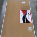 VIZ-PRO Large Cork Bulletin Board, 72 X 40 Inches, Wall-Mounted Corkboard with Silver Aluminium Frame for School, Office, and Home