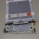 Taylor Digital Glass Bathroom Scale for Body Weight, Durable Platform, Digital Weighing Machine for People, Easy-to-Read Display, 350 lb Capacity, Slate Blue (11 x 11 Inch)