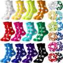 24 Pcs Sport Team Gifts for Girls Novelty Ball Socks and Scrunchie Hair Ties for Teen Girls Team Party Favors