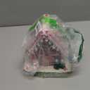 BeeChip Gingerbread House Decorations, 6.3" Snow Cottage, Handcrafted Cartoon-Style Classic Christmas Village Figurine for Home Xmas Decor, Tabletop & Showcase, Gift for Kids, Green (White)