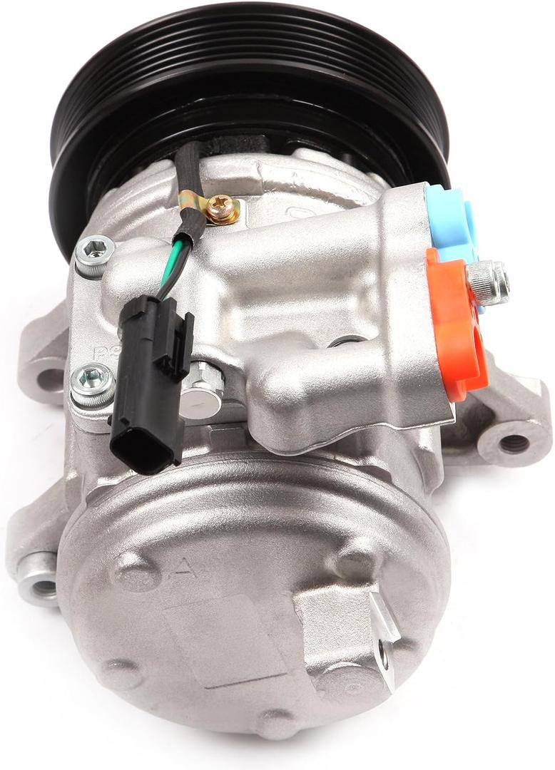cciyu AC Compressor with Clutch for Jeep TJ Grand for Cherokee Wrangler 2000-2006 6 Grooves Replaces Air Conditioning Compressor for Car 10PA17E
