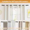 TONIAL Curtain Rod 32 to 58 Inch(2.6 to 4.8 ft), Adjustable Splicing Window Curtain Rods, 3/4 Drapery Rods for Windows 20 to 53 Inch, Decorative Single Rod with Modern Cap Finial, Bronze