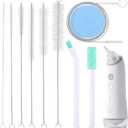 Mity rain 12-Piece Baby Nasal Aspirator Cleaning Kit with Extra Long Brush - Complete Hygiene Set for Electric & Manual Nose Suckers, Includes Storage Box, Perfect Newborn Essentials Gift