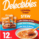 Hartz Delectables Stew Lickable Wet Cat Treats for Adult & Senior Cats, Variety Pack, 1.4 Ounce (Pack of 24) , Best By: 0c1.07.2027