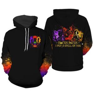 fat mummy Mens Halloween Hoodie, Horror Characters Sweatshirt for Men Women, Witch (M)
