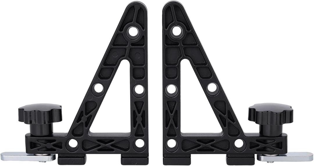 Aero Load Stops T-Slot Load Stops - 2 Pack - Die Casting Aluminum Material Aluminum Anti-Slip Crossbar Clamps for Ladder, Kayak, Firewood, Skis - Tool-Free Installation for Truck Bed Bars