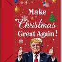 7 x Funny Trump Christmas Card, Holiday Greeting Card Humor Gift for Family and Friends  Hilarious & Heartfelt Xmas Card for Dad, Mom, Husband, Wife, or Colleagues  Premium Quality, Perfect for Christmas or Unique Gift
