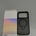 Compatible with iPhone 17 Pro Case, with 360 Magnetic Stand [Compatible with MagSafe] [Military Drop Protection] Shockproof Translucent Matte Case for 17 Pro 6.3 Inch, Black