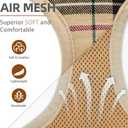 PUPTECK Soft Mesh Dog Harness Small Sized and Leash Set Pet Puppy Cat Comfort Padded Vest No Pull Harnesses, Beige, S