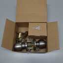 BESTTEN Keyed Same Exterior Door Knob and Single Cylinder Deadbolt Combo Set, Keyed Alike Entry Door Knobs with Lock and Keys for Entrance and Front Door, Satin Nickel