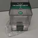 BINO | Clear Stackable Storage Drawers, Medium - 2 Pack | Clear Storage Drawers with Built-In Handles | Durable Plastic Organizer Drawer | Modular Stackable Drawer Acrylic Organizer