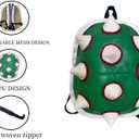 Green Turtle Thorn Backpack Cosplay Costume Accessories Props Casual Laptop Backpack, Medium