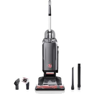 Hoover Complete Performance Advanced Pet Kit Corded Vacuum Cleaner, Bagged Vacuum Cleaner, Traps 99% of Dust Matter, Wide Cleaning Path, Includes 2-in-1 Pet Tool, Powerful Vacuum Cleaners for Home Use (Gray)