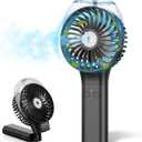 MORECORE Portable Misting Fan, Gifts for Mother Mom Wife Girl, 180 Foldable Handheld Personal Fan with Cooling Mist Spray for Women Skincare & Makeup, Men Travel Beach Cruise Disney Essentials