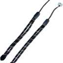 Improved Replacement Wrist Straps for Oculus Quest 2 Gen Controller, Sturdy Comfy Adjustable Hand Strap for Oculus 2, Easy Attach White Resin Stopper for Oculus Controllers (BlackFlower)