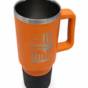 Beavers Tumbler with Handle -Stainless Steel Insulated Travel Tumbler with Straw Lid – Powder Coated, Leak-Resistant, Keeps Drinks Hot/Cold – Great for Tailgating, or Everyday Use