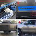 3D Raised and Strong Adhesive Decals Letters Compatible for 2012-2025 Silverado LT 1500 2500Hd 3500Hd (Matte Black)