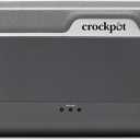 Crock-Pot 28-Ounce Mini Electric Heated Lunch Box, Portable Food Warmer, Perfect for Travel, Car, On-the-Go, Keeps Food Warm, Spill-Free, Dishwasher-Safe, Ideal Gift for Men and Women, Gray (3.5 Cups)