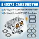 845273 Carburetor with Mounting Gaskets compatible with Briggs & Stratton 844172 845032 842097 replacement for BS 611477 613477 Series Engines Lawn Mower Generator Pressure Washer