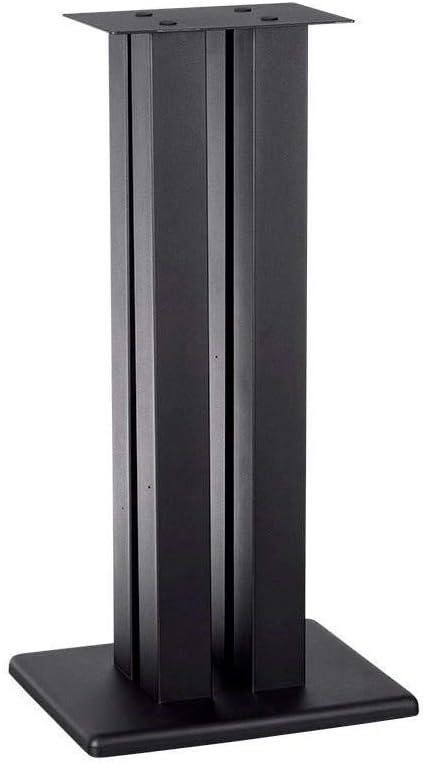 Monolith 24 Inch Speaker Stand (Each) - Supports 75 lbs, Adjustable Spikes, Compatible With Bose, Polk, Sony, Yamaha, Pioneer and others, Black