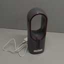 Desk Fan Bladeless, 11.8 Inch Office Fan Small, Quiet, 3 Speed Adjustment, Touch Control, Easy to Clean, Desk Fans Small Quiet, Ideal for Office, Living Room, Bedroom (Gray/Dark Red)