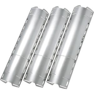 Universal Adjustable Grill Heat Plates, Heat Tents, Flame Tamer Burner Covers, Heavy Duty Heat Plate Shield, Stainless Steel Grill Replacement Parts, Extends from 12" up to 18" L, 3 Pack