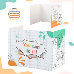 Privacy Boards for Student, Desk Dividers for Students, Cardboard Privacy Folders, Privacy Shield Folder Boards, Classroom Divider Shield for School Teachers Home (You Can Do it, 24)