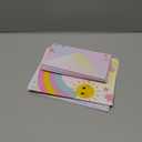 92 Piece Unicorn Stationery Set for Kids, Girls, with 60 Stationery Sheets, 30 Envelopes, Pocket Folder, Sticker Sheet (7.25 x 10.2 In)