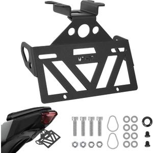 MT07 Fender Eliminator YZF R7 Fender Eliminator Fit with OEM & Aftermarket Turn Signals YZF R7 License Plate Bracket Holder FZ07 MT07 Tail Tidy for MT-07 FZ-07 YZF R7 2021 2022 2023 2024