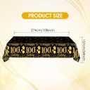 3 PCS 100th Birthday Tablecloth Black and Gold Theme Table Cloths for Parties Cheer to 100 Years Happy Birthday Tablecloth for Men Women Birthday Anniversary Party Supplies